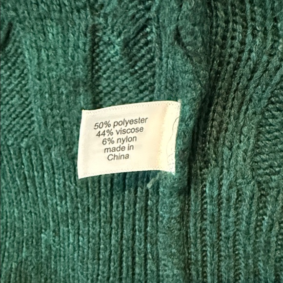 Lane Bryant 18/20 Forest Green Zip-Up Sweater - Picture 5 of 5